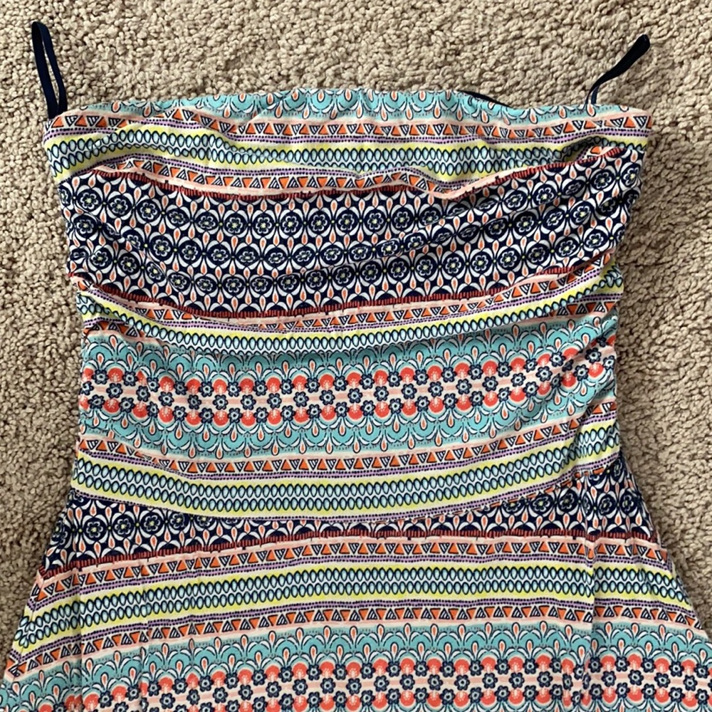 The Limited Moroccan Print Strapless Maxi (XS)